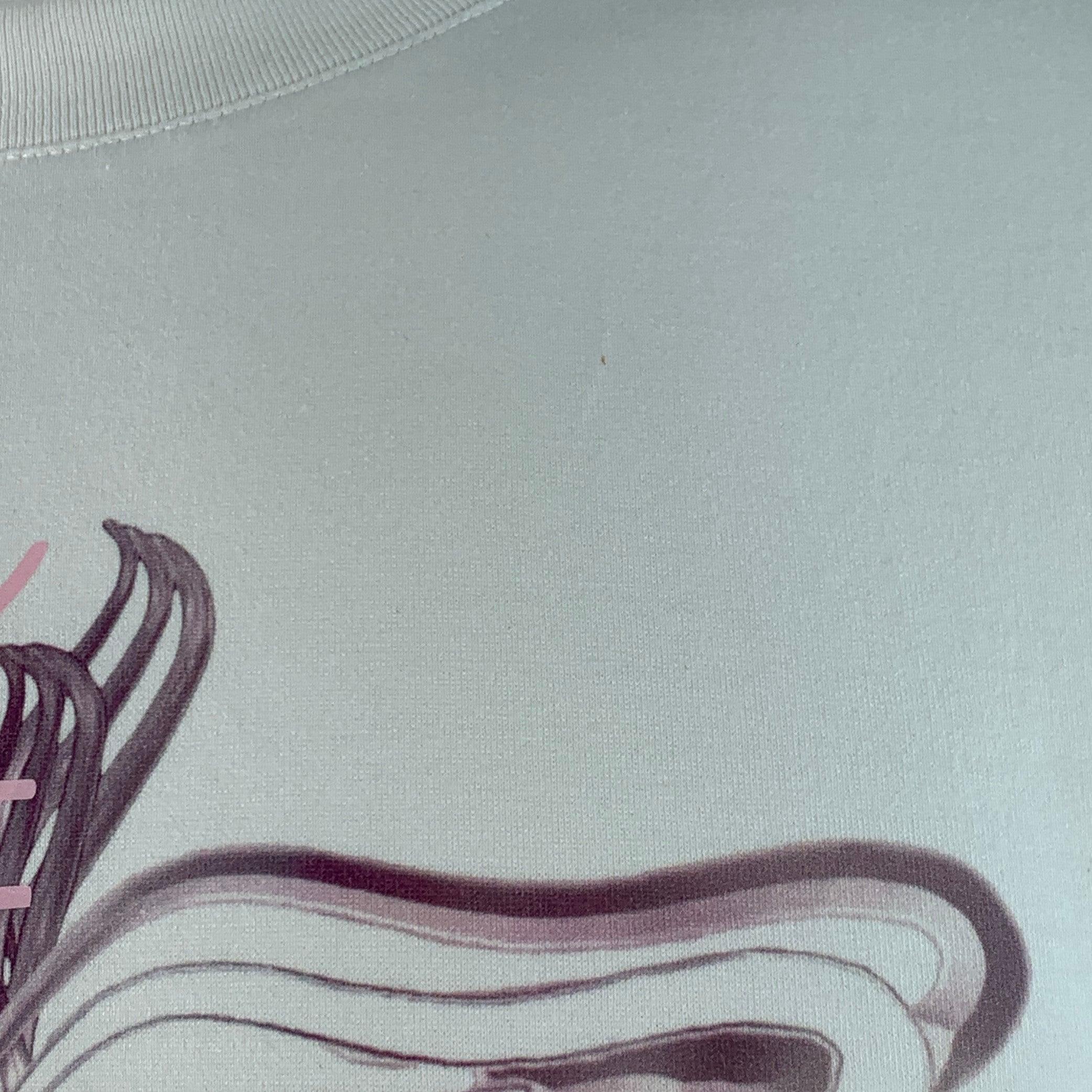 GIVENCHY 2020 taglia M Lunar New Year White Pink Rat Print Cotton Crew Neck T-shirt in vendita 2