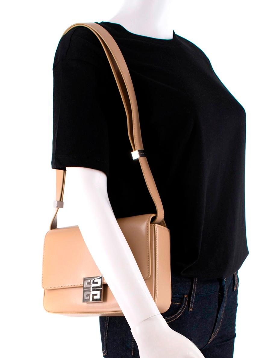 Women's Givenchy 4G Box Beige Leather Shoulder Bag For Sale