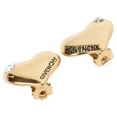 Givenchy 80s Heart Clip Ons Gold