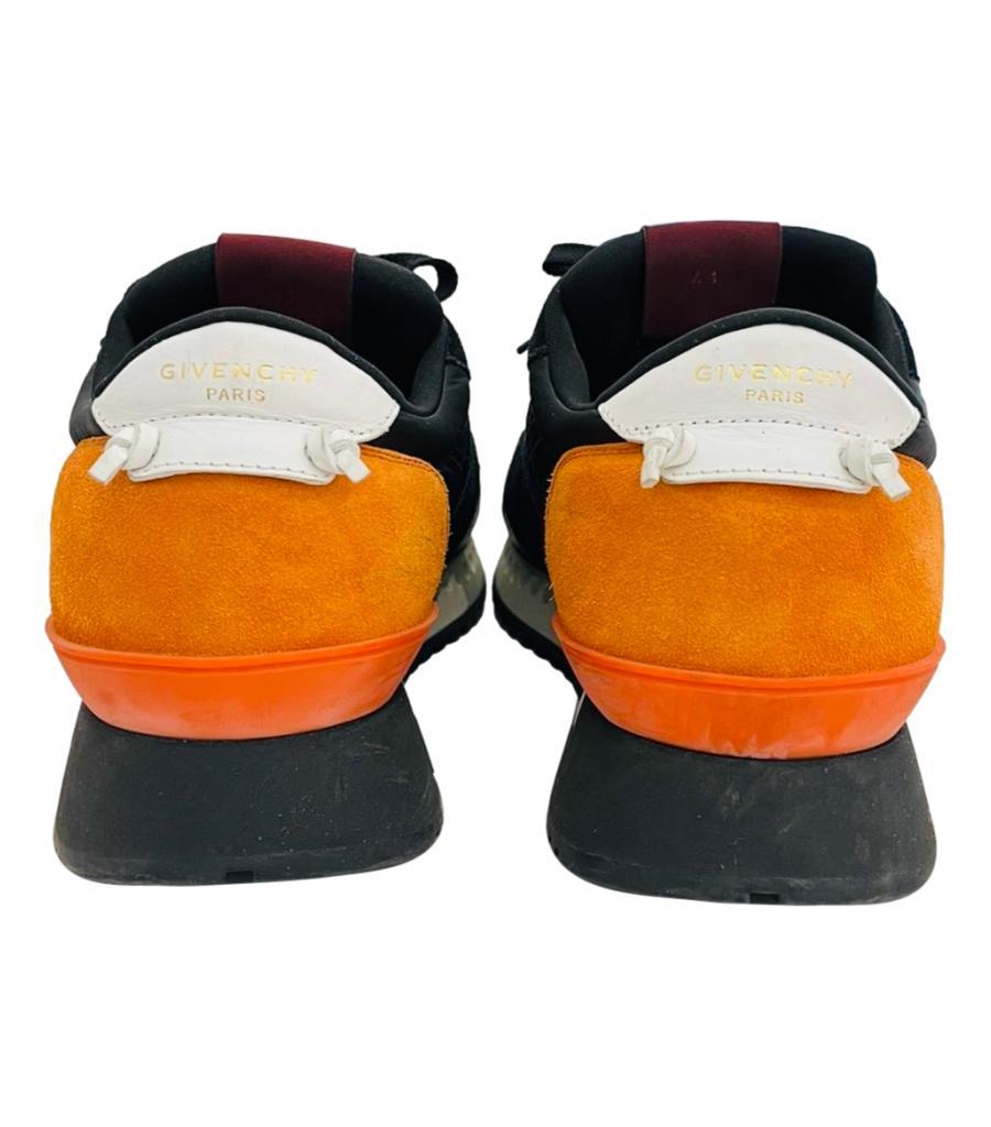 Givenchy Active Runner Suede & Leather Sneakers In Good Condition For Sale In London, GB