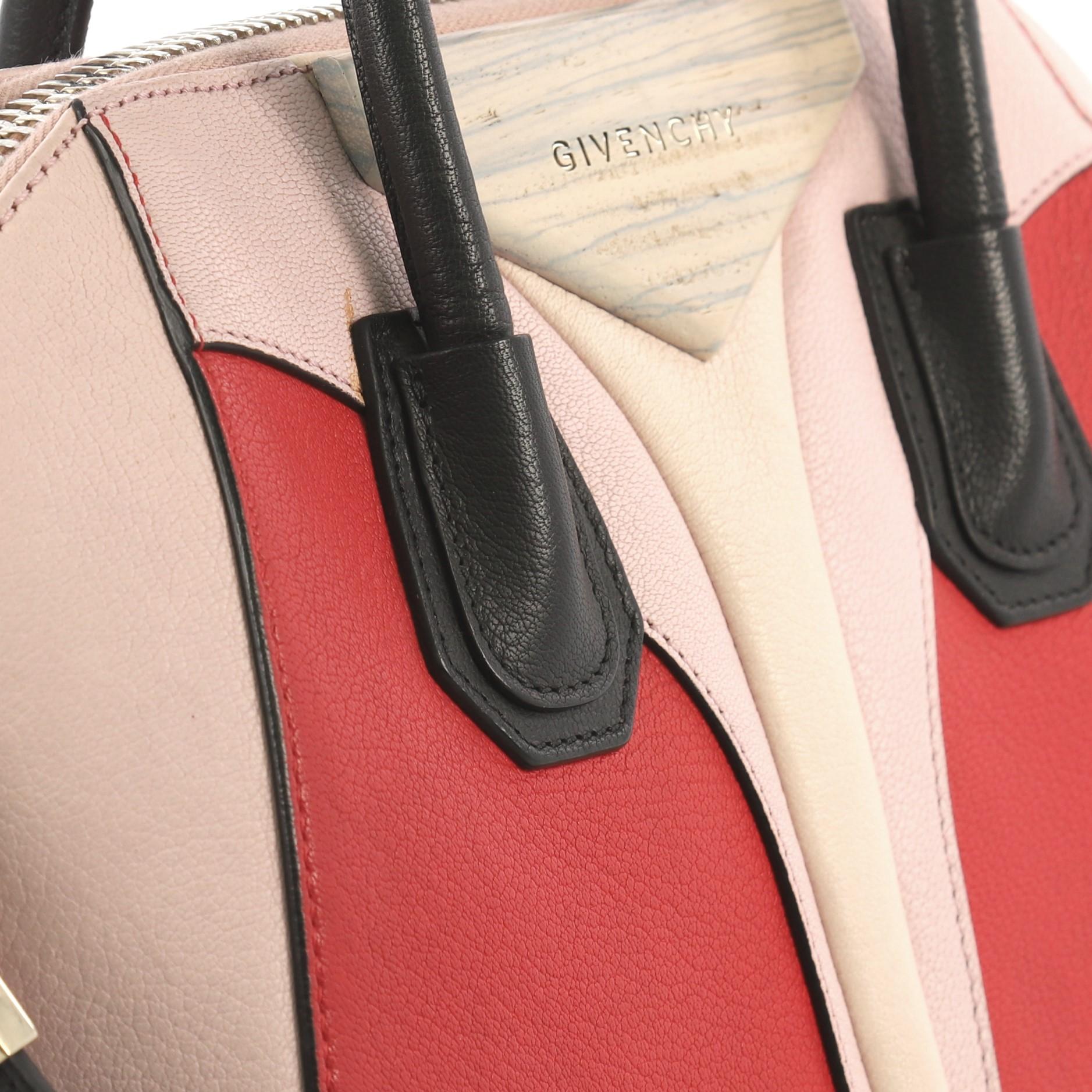 Women's Givenchy Antigona Architect Bag Colorblock Leather Small