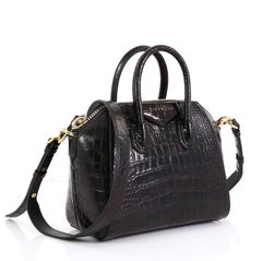 Givenchy Antigona Bag Crocodile Embossed Leather Mini