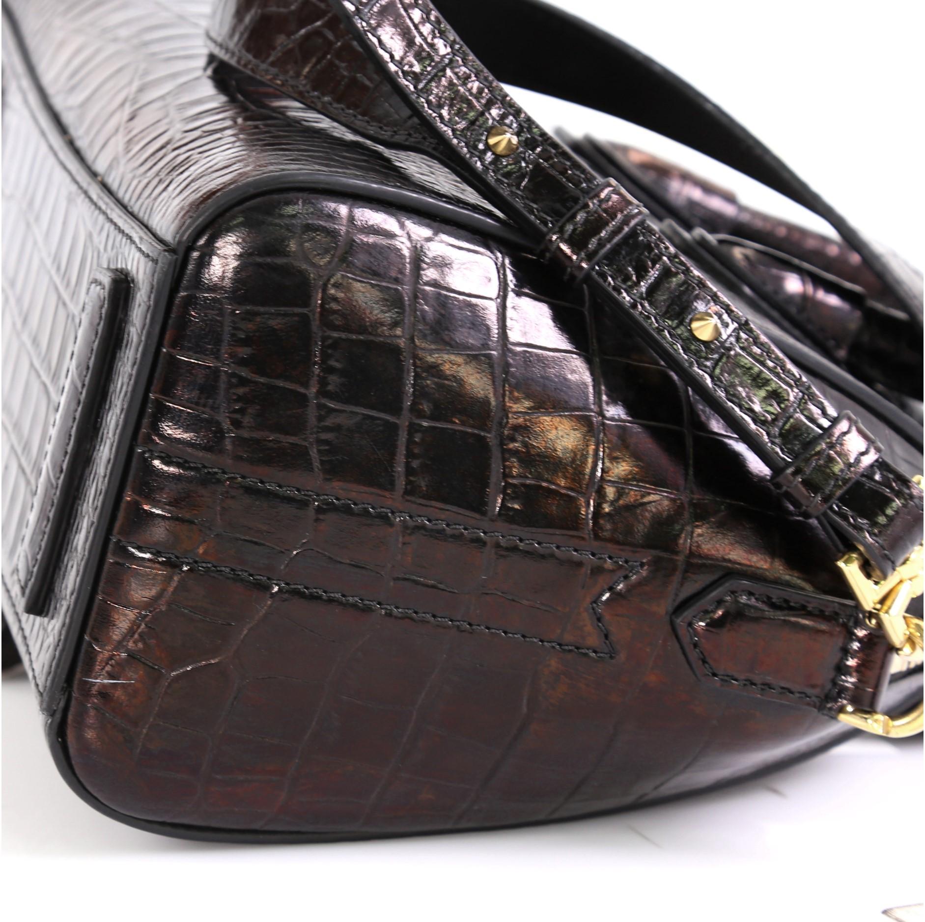 Women's Givenchy Antigona Bag Crocodile Embossed Leather Mini