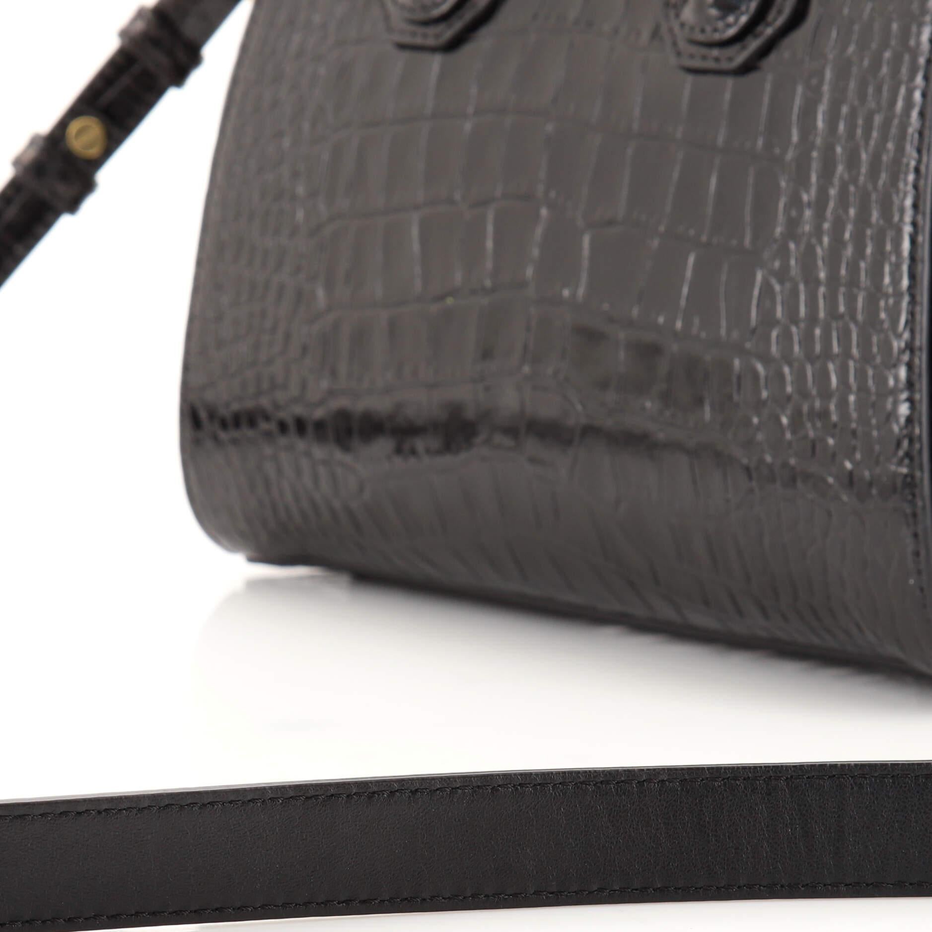 Givenchy Antigona Bag Crocodile Embossed Leather Mini 1