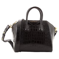 Givenchy Antigona Bag Crocodile Embossed Leather Mini