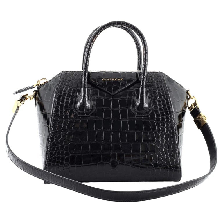 Givenchy Antigona Bag Crocodile Embossed Leather Small at 1stDibs