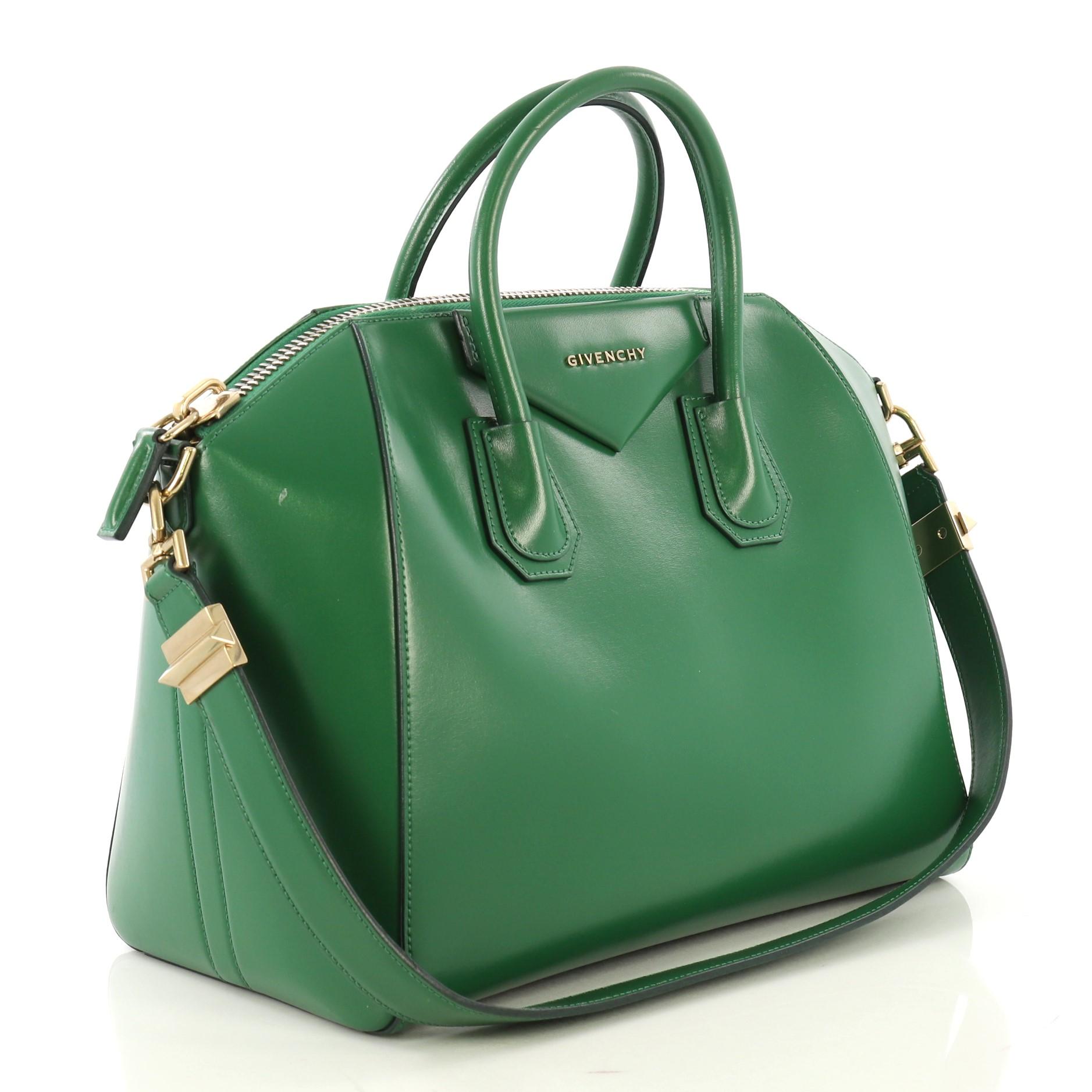 Givenchy Antigona Bag Glazed Leather Medium at 1stDibs | green givenchy ...