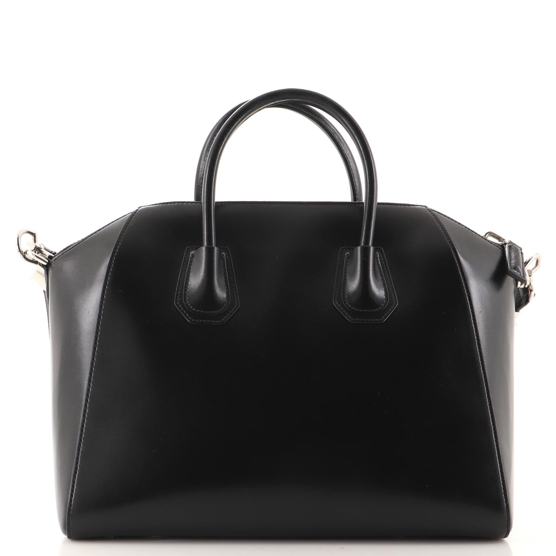 Antike Givenchy Antigona Tasche aus glasiertem Leder Medium im Zustand „Gut“ in NY, NY