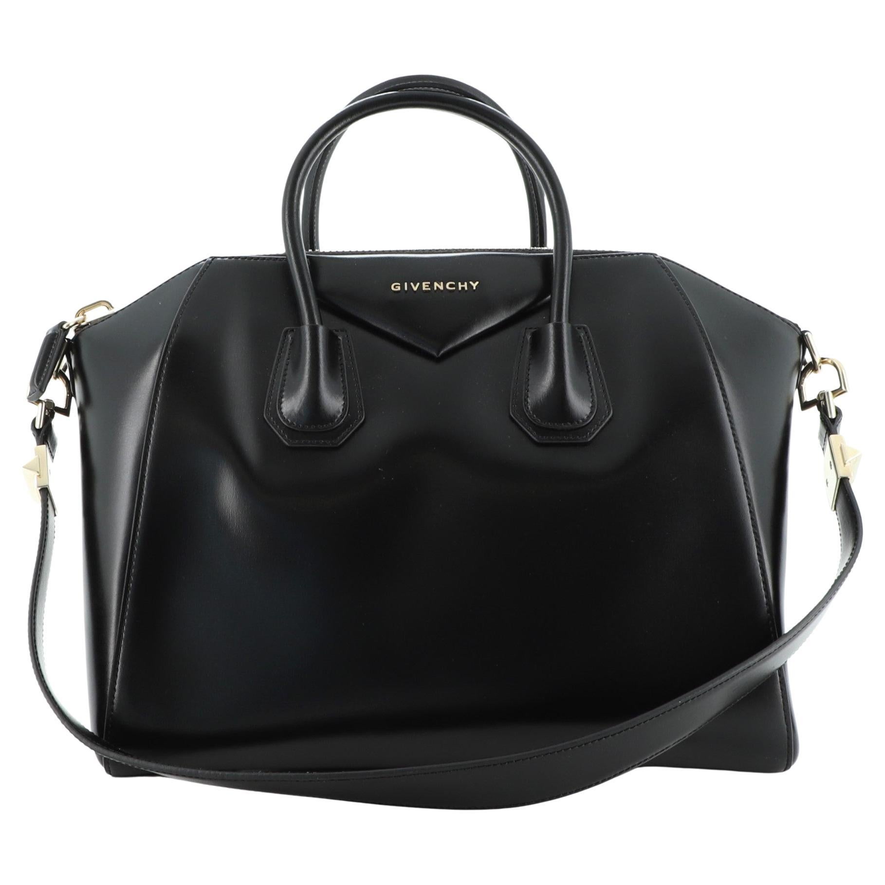 Givenchy Antigona Bag Patent and Leather with Snakeskin Small at 1stDibs