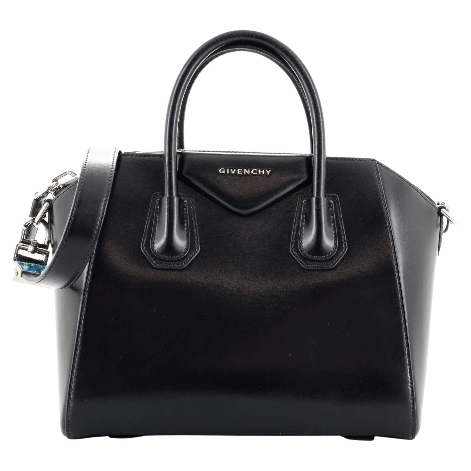 Givenchy Real Trapeze Black And Brown Suede Smooth Leather Bag at