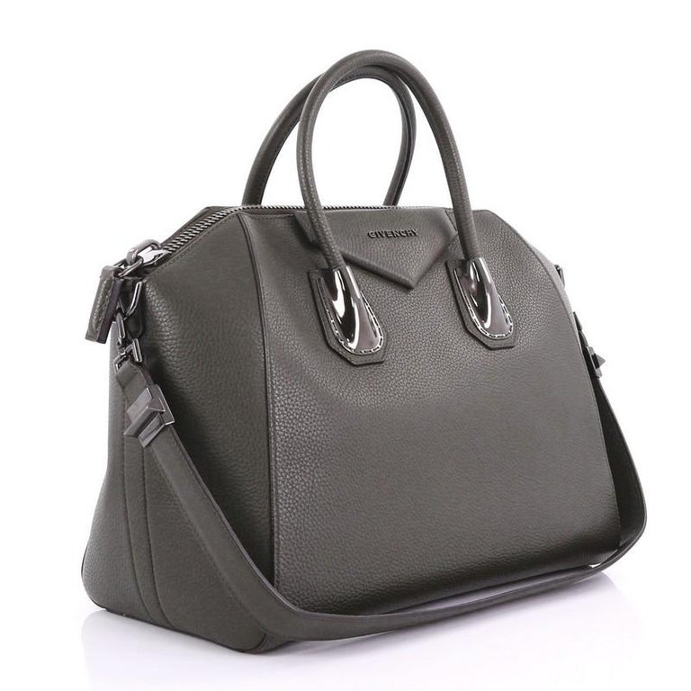 Givenchy Antigona Bag Leather and Kenya Metal Medium at 1stDibs