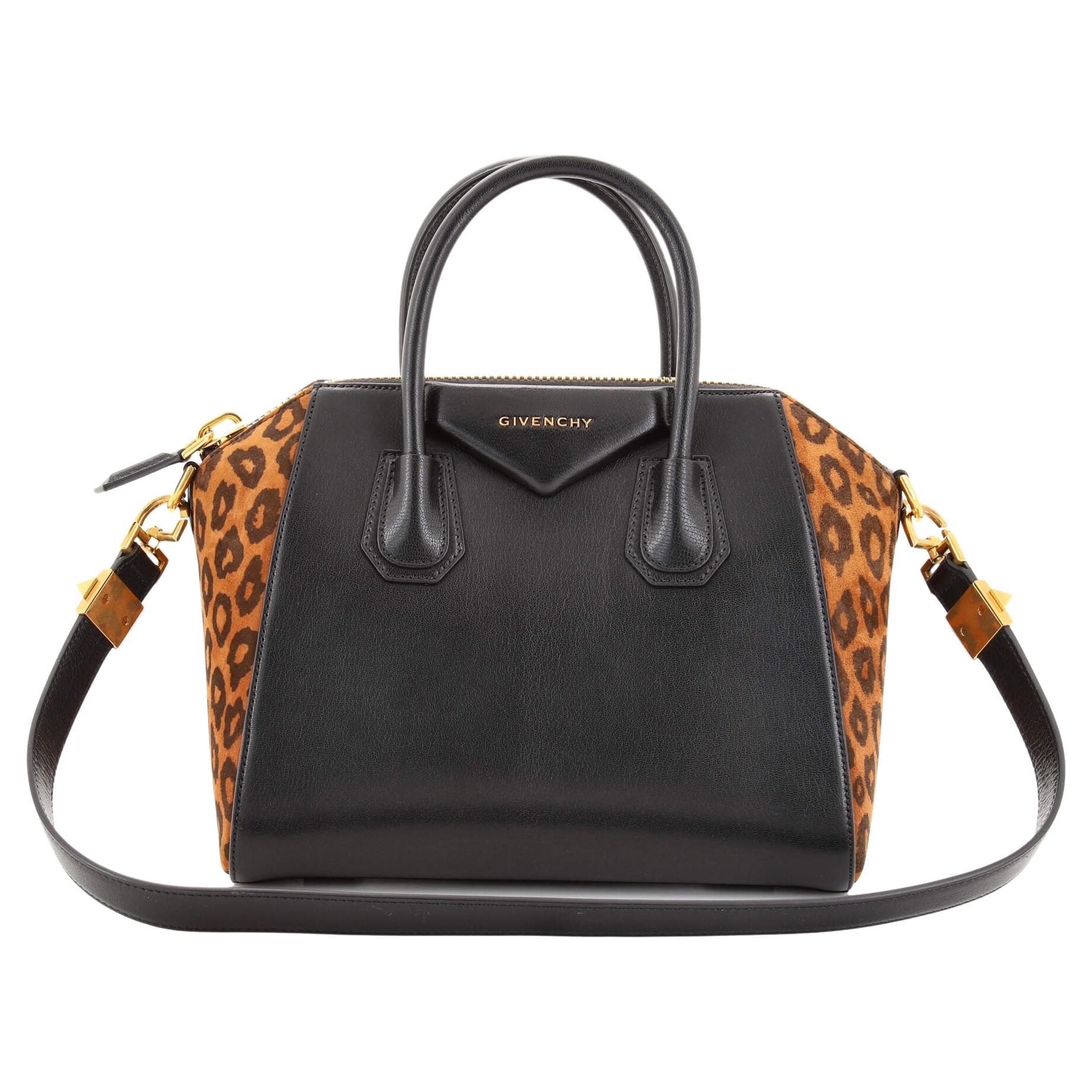 Givenchy Antigona Bag Leather and Printed Suede Small