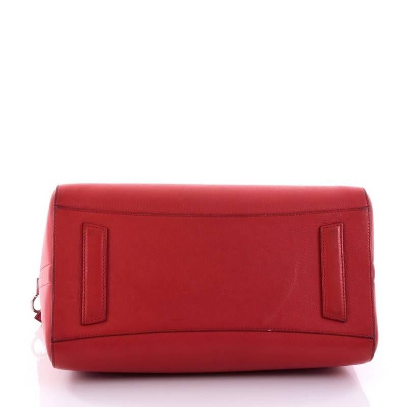 Red Givenchy Antigona Bag Leather Medium
