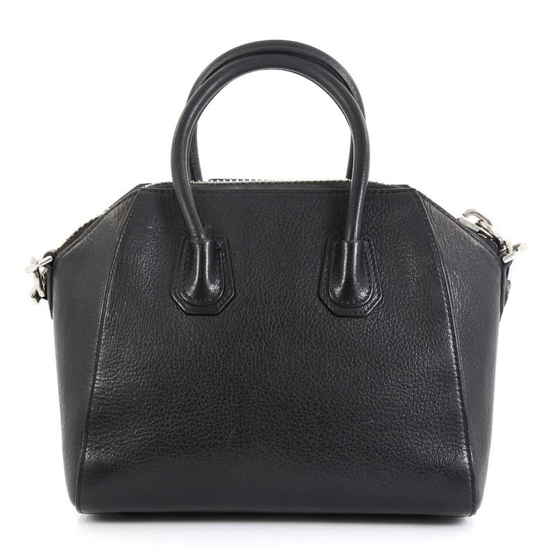 Black Givenchy Antigona Bag Leather Mini 