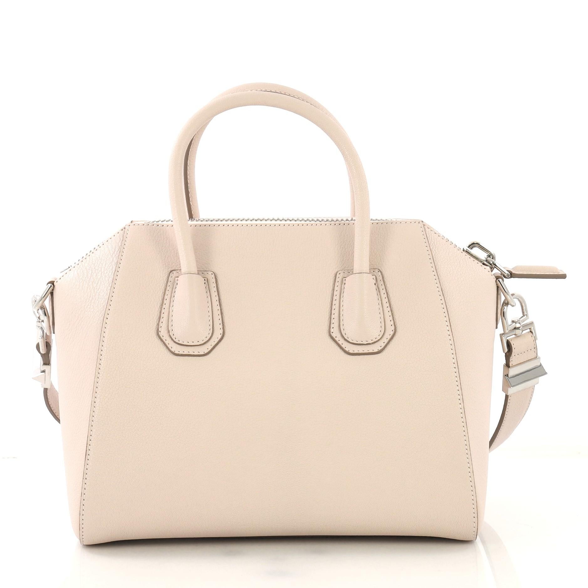 Beige Givenchy Antigona Bag Leather Small