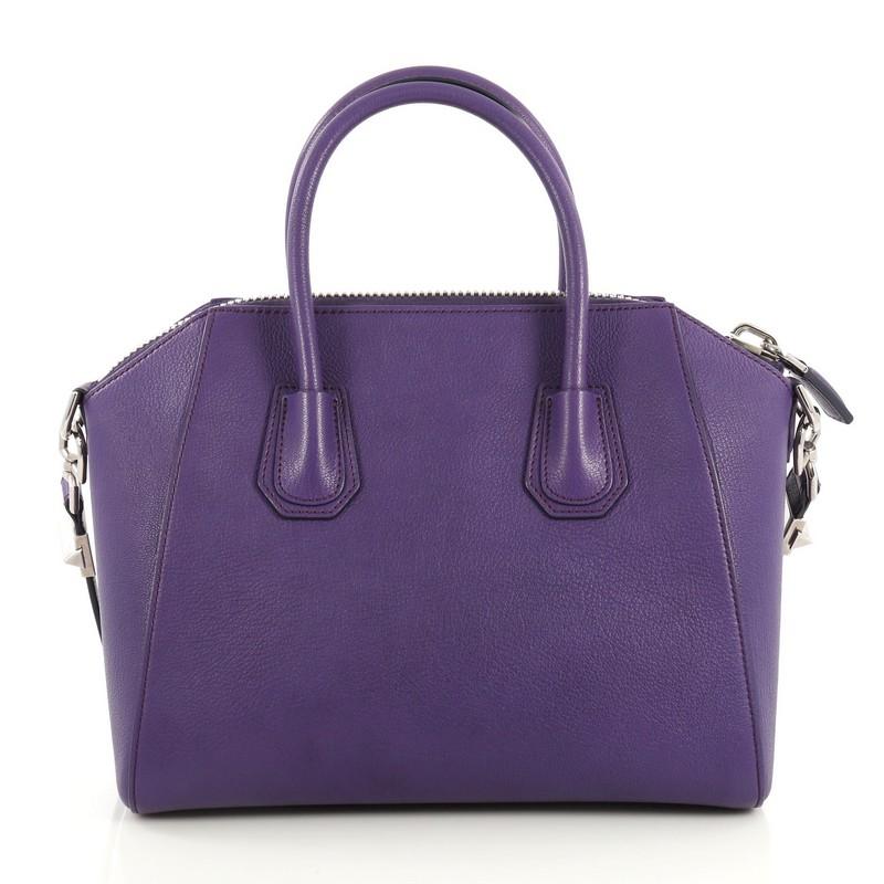 Purple Givenchy Antigona Bag Leather Small