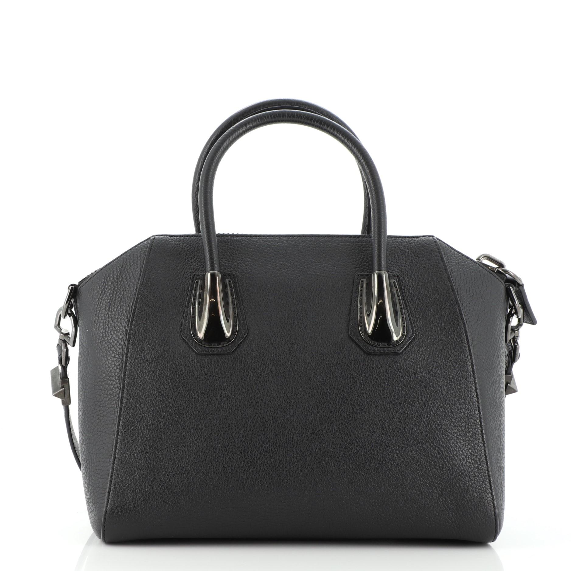 Black Givenchy Antigona Bag Leather Small