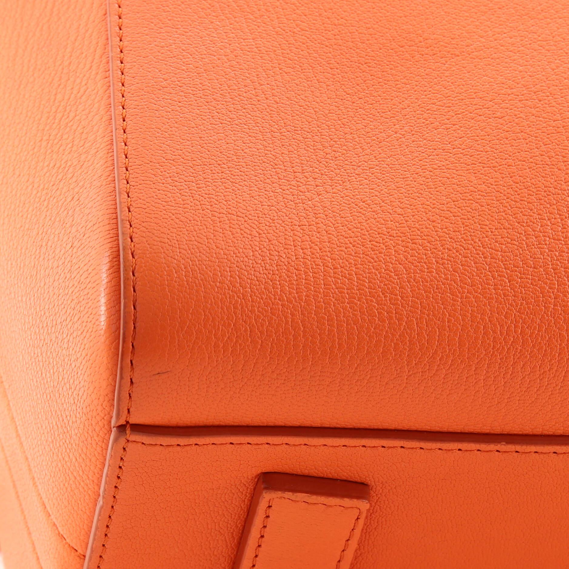 Orange Givenchy Antigona Bag Leather Small