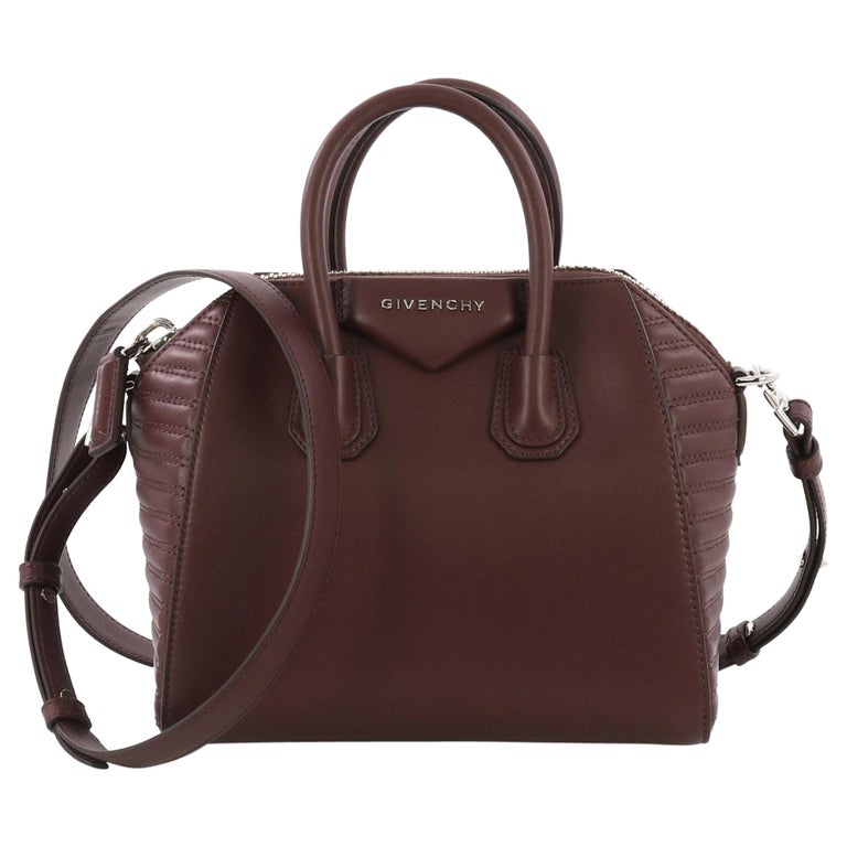 Givenchy Antigona Bag Leather with Quilted Detail Mini For Sale at 1stdibs