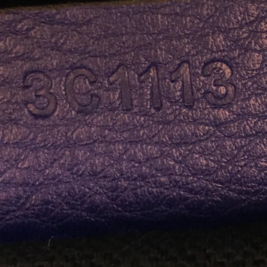 Purple Givenchy Antigona Bag Leather with Snakeskin Detail Small