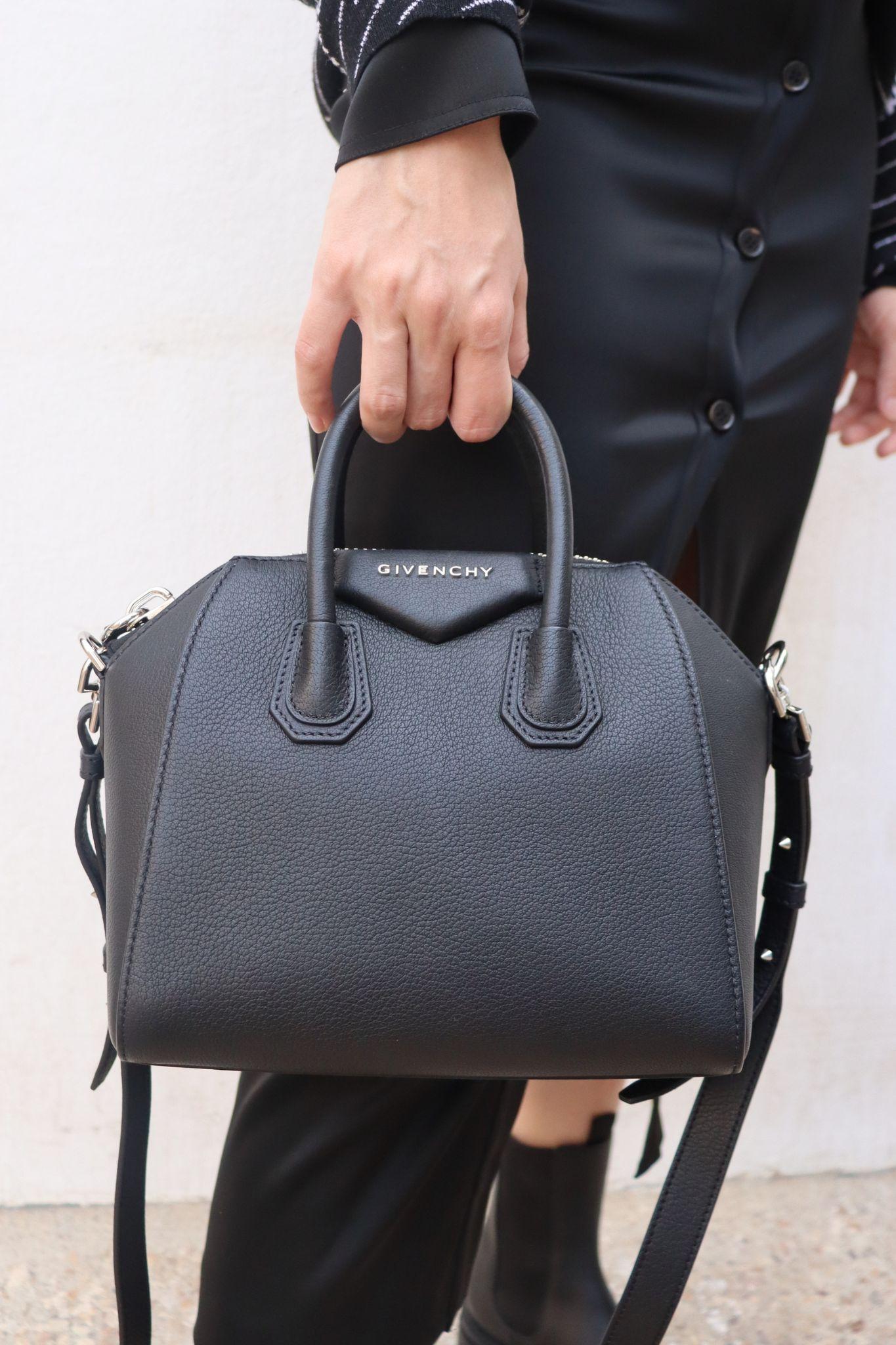Givenchy Antigona Black Mini Grained Leather Tote Bag In New Condition In Amman, JO