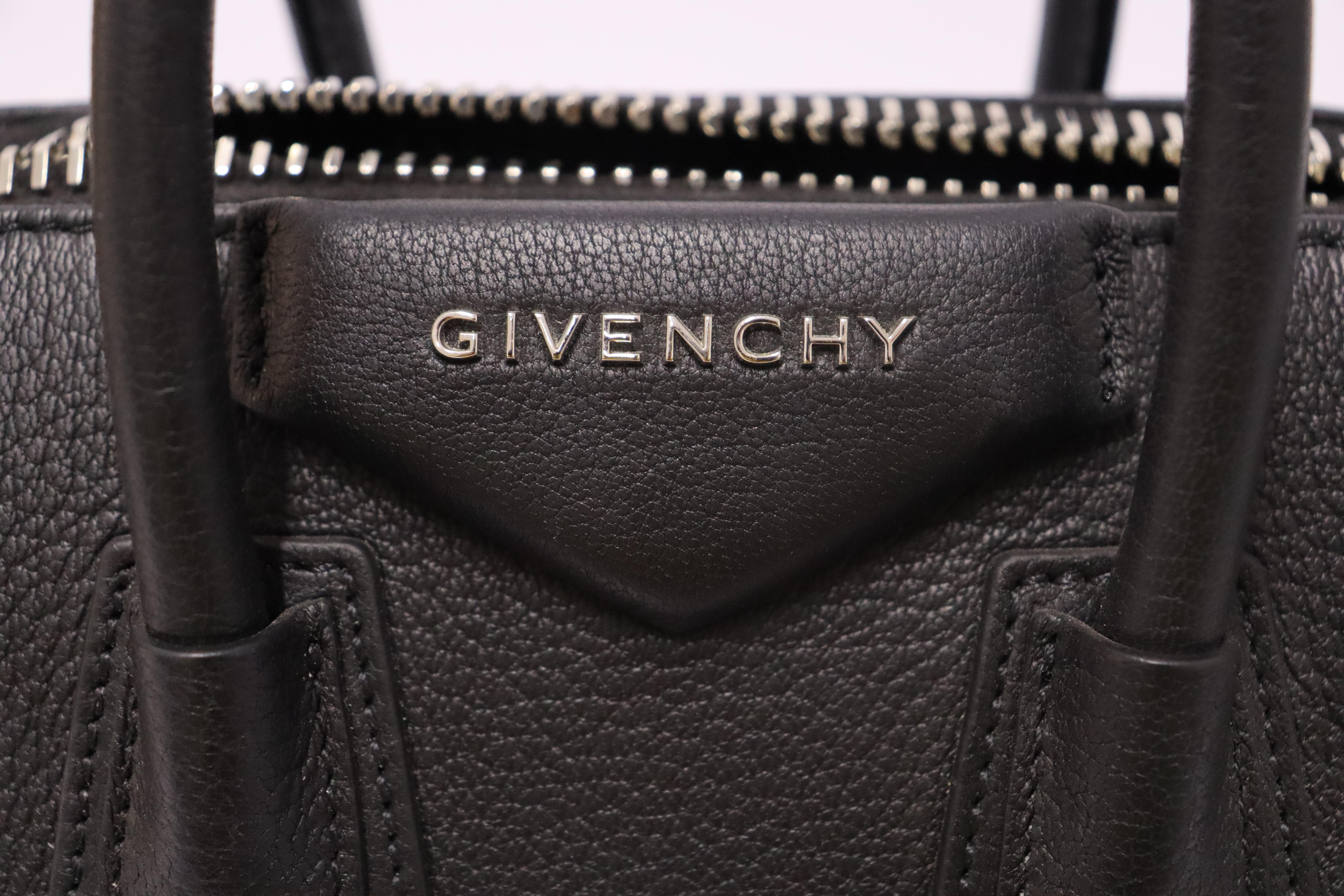 Givenchy Antigona Black Mini Grained Leather Tote Bag 4