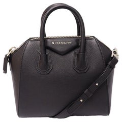 Givenchy Antigona Black Mini Grained Leather Tote Bag