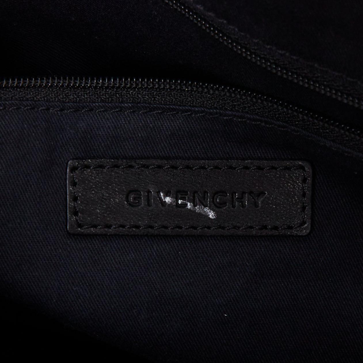 GIVENCHY Antigona brown leopard print calf skin silver logo top handle bag en vente 6