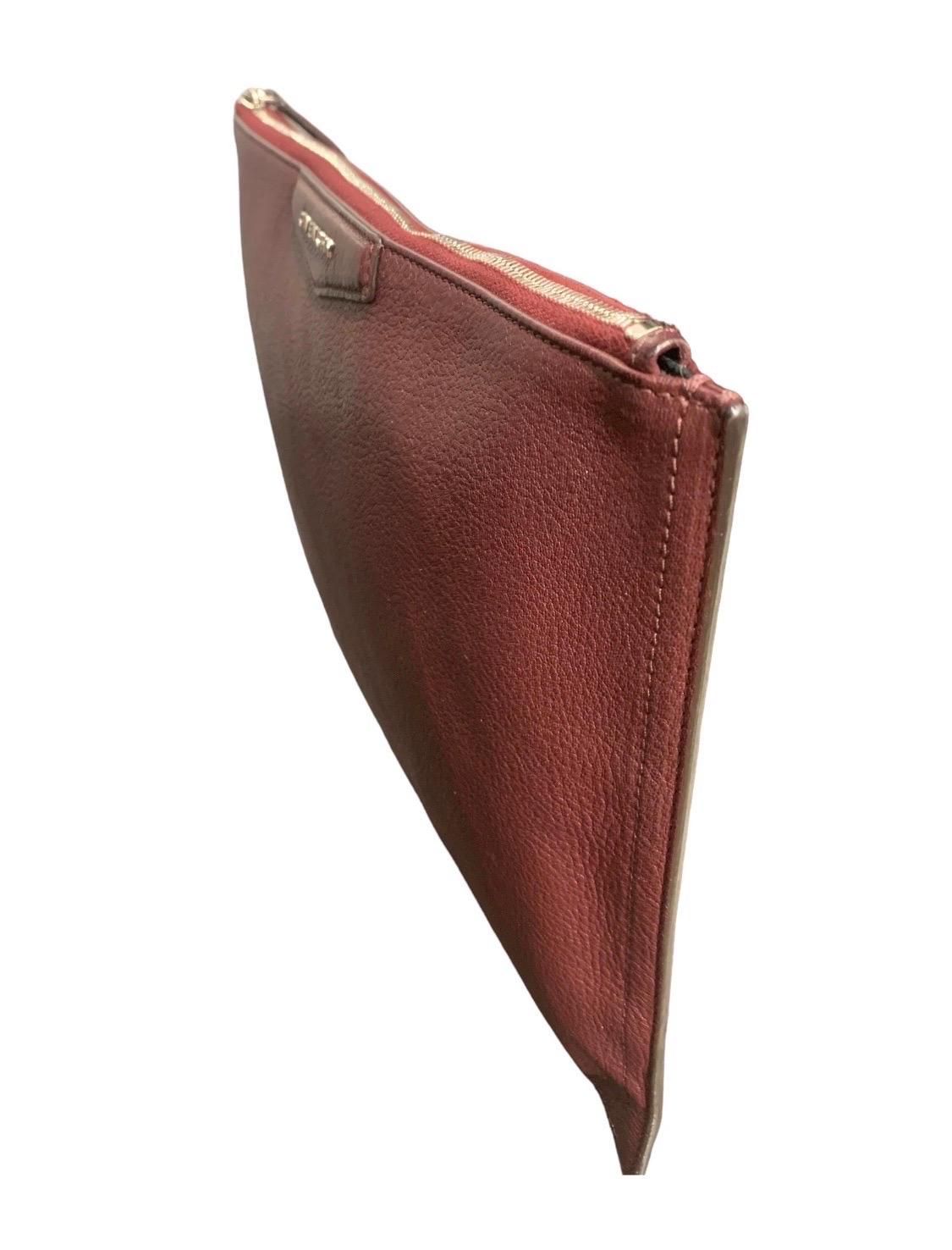 Givenchy Antigona Clutch Bordeaux In Good Condition For Sale In Torre Del Greco, IT