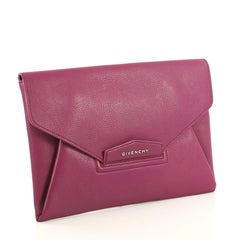 Givenchy Antigona Envelope Clutch Leather Medium