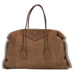 Givenchy Antigona Maxi Brown Shearling Tote Bag