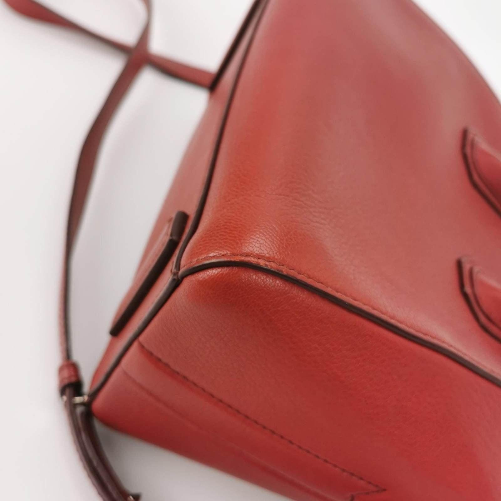 Givenchy Antigona Mini Red Calf Leather Top Handle bag with Strap 7