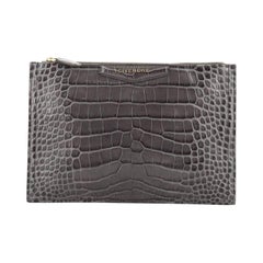 Givenchy Antigona Pouch Crocodile Embossed Leather Medium
