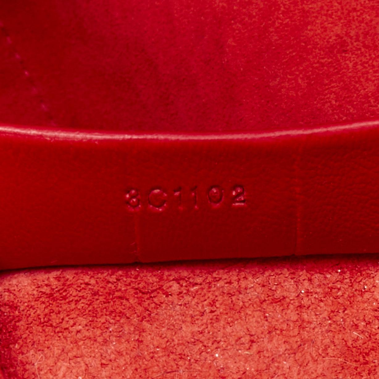 GIVENCHY Antigona red stamped scaled leather silver logo tote bag 8