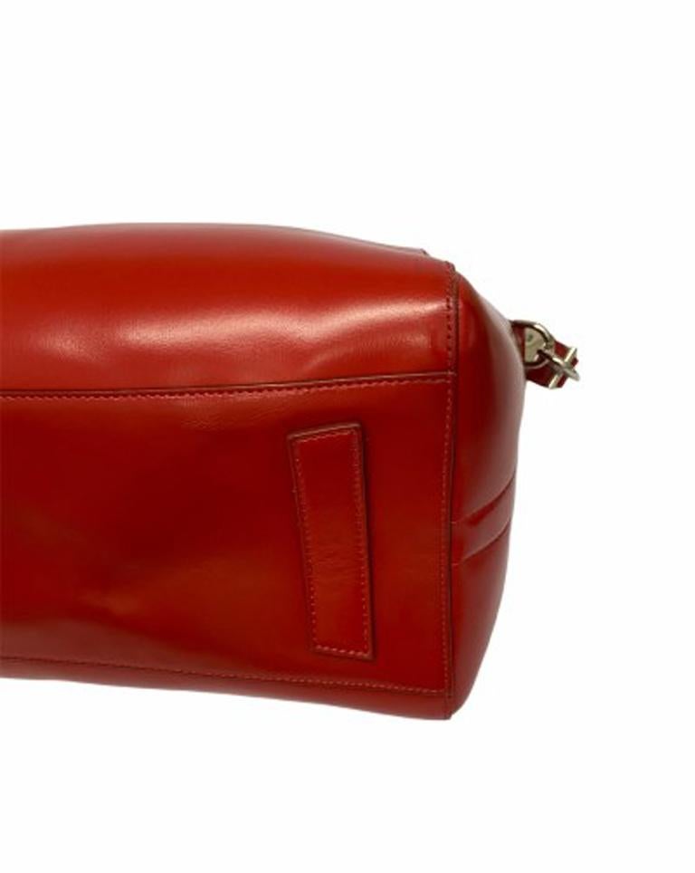 Givenchy Antigona Rossa Shoulder Bag in Leather with Silver Hardware 1