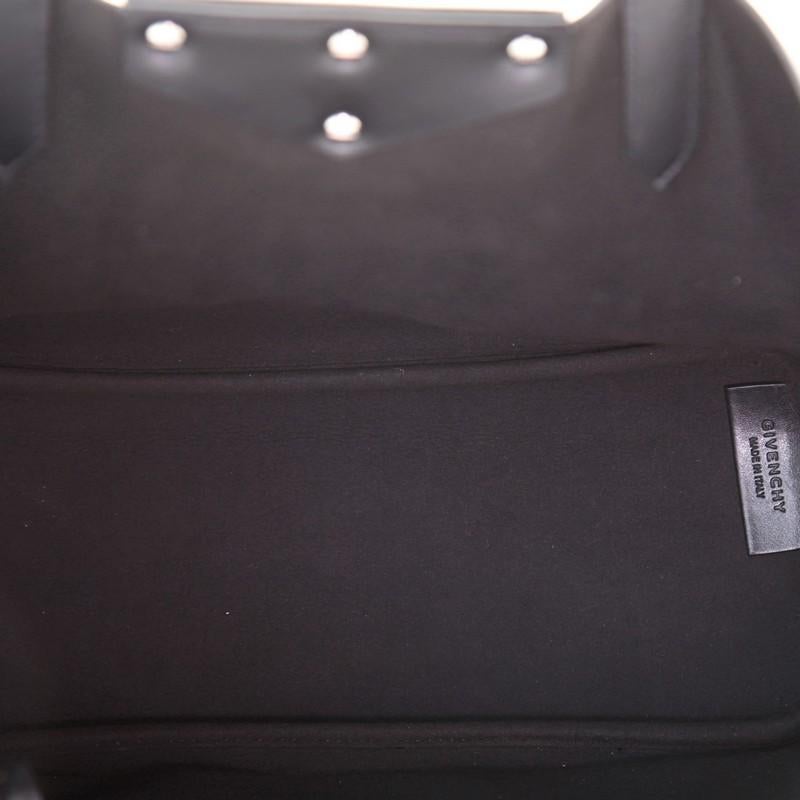 Givenchy Antigona Shopper Tote Logo Embellished Leather Medium In Good Condition In NY, NY