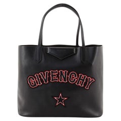 Givenchy Antigona Shopper Tote Logo Embellished Leather Medium
