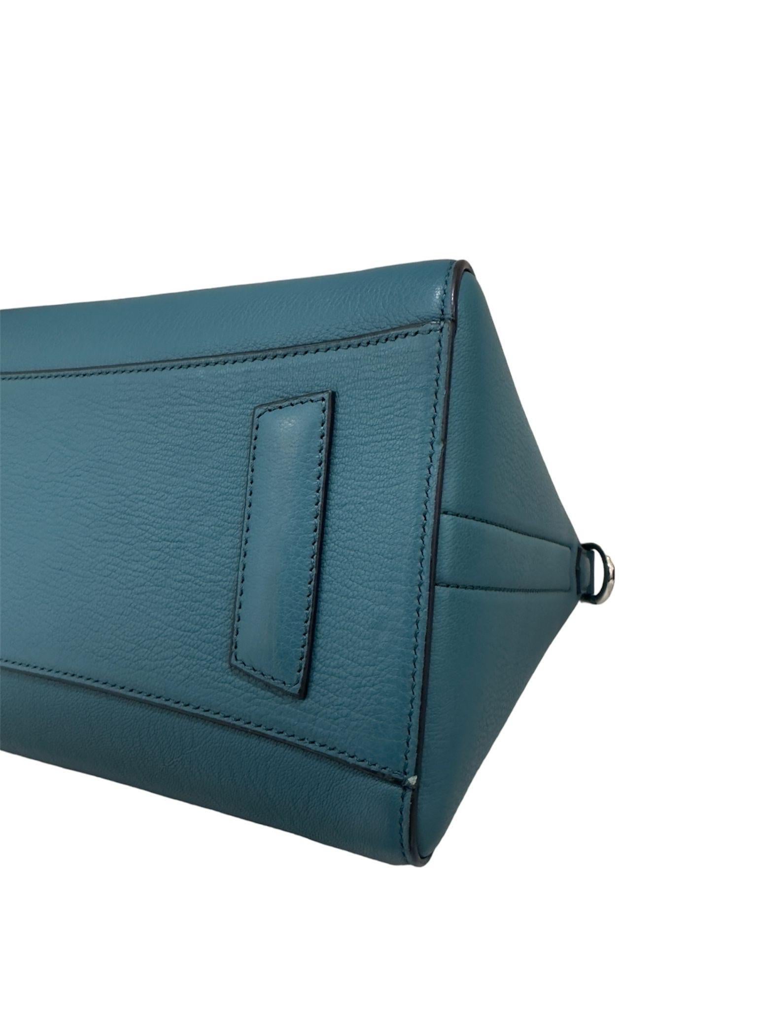 Givenchy Antigona Small Blu Petrolio Borsa A Spalla For Sale 3