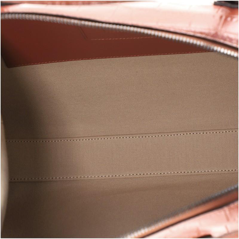 Brown Givenchy Antigona Soft Bag Crocodile Embossed Leather Medium