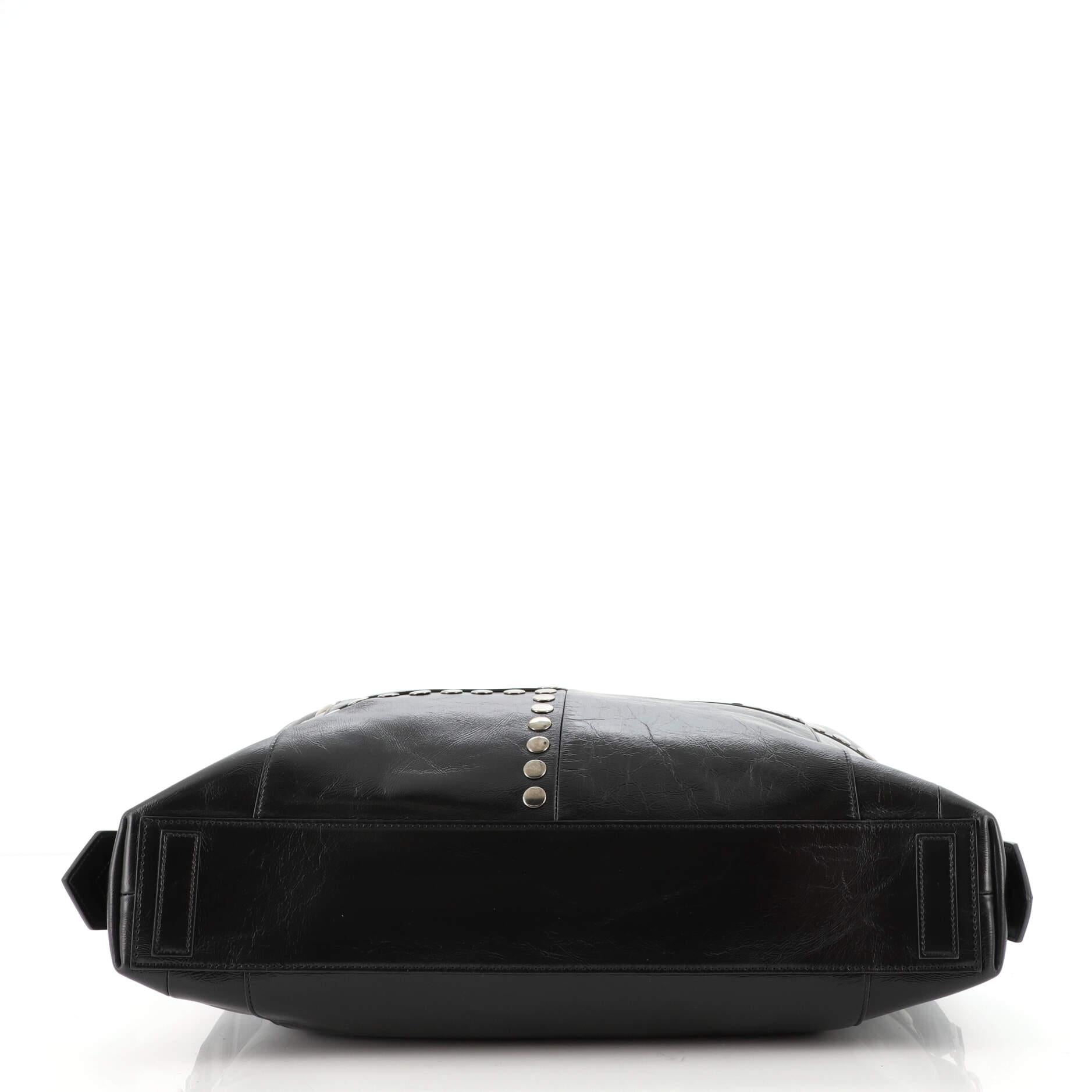Black Givenchy Antigona Soft Bag Studded Leather Medium