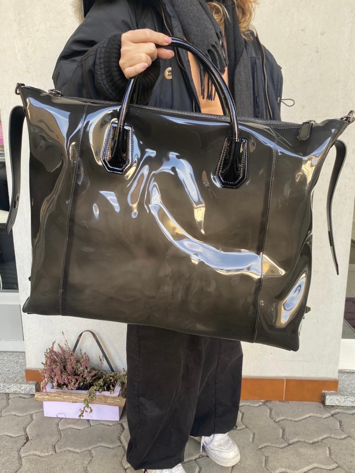 Givenchy Antigona transparent black plastic bag.  1