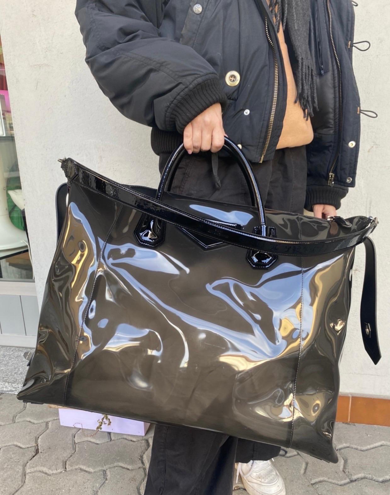 Givenchy Antigona transparent black plastic bag.  3