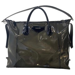 Givenchy Antigona transparent black plastic bag.
