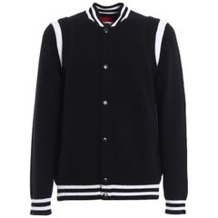 Givenchy Appliquéd Striped Wool-Blend Bomber Jacket