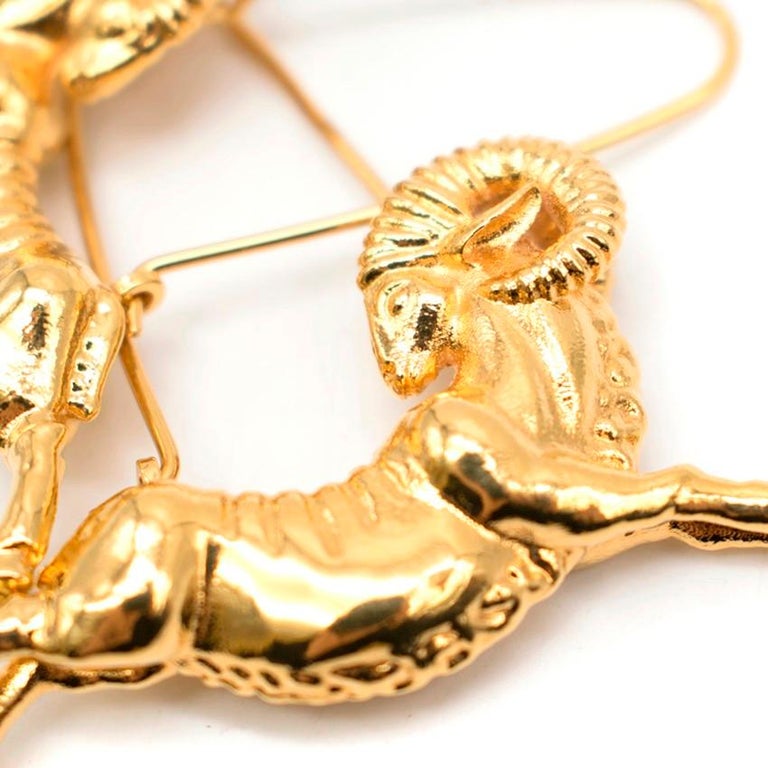 Givenchy Aries Zodiac Ram Earrings at 1stDibs givenchy zodiac earrings
