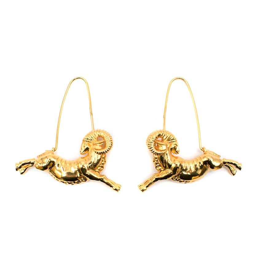 Givenchy Aries Zodiac Ram Earrings In New Condition In London, GB