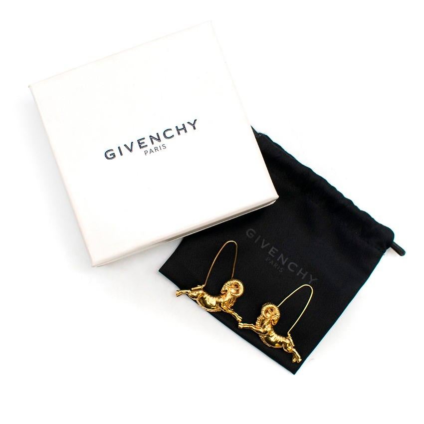 Givenchy Aries Zodiac Ram Earrings