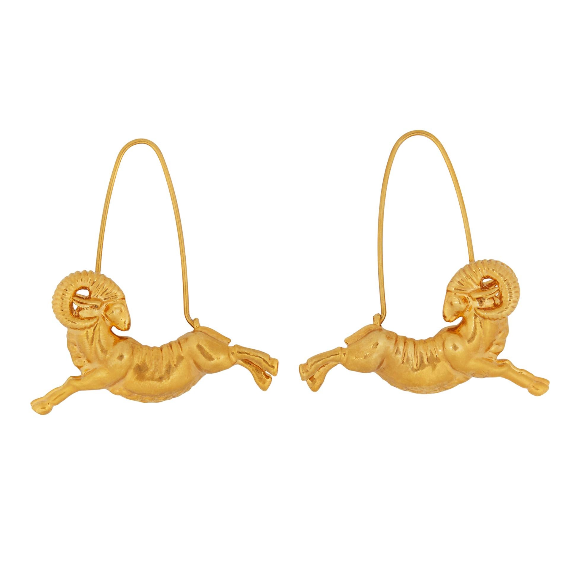 Givenchy Aries Zodiac Ram Earrings 1