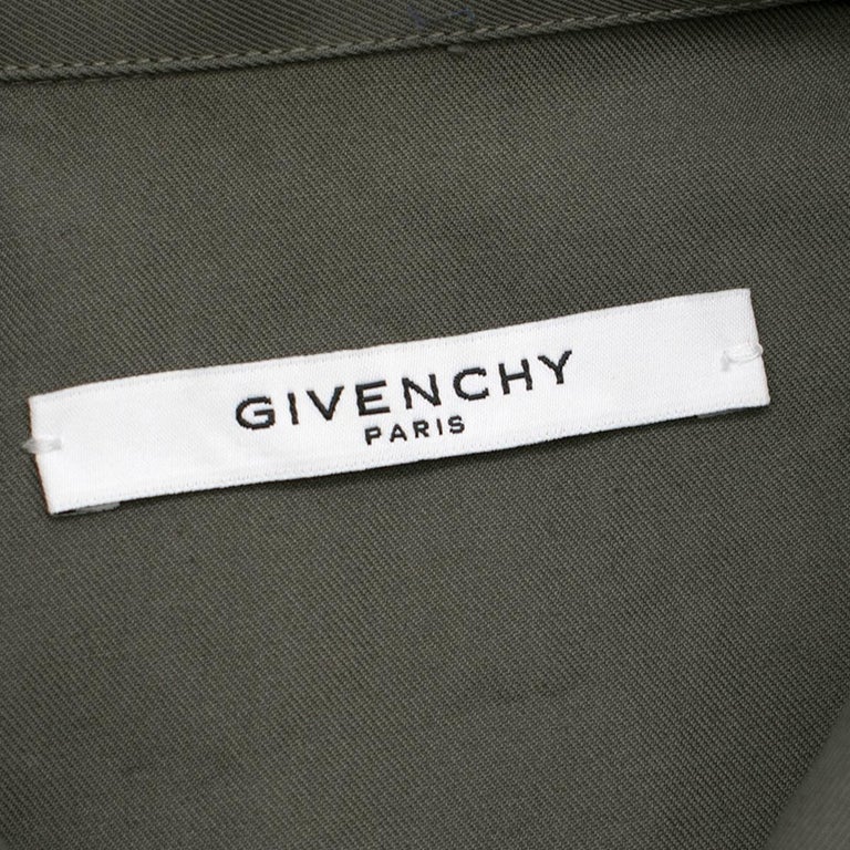 Givenchy Army Green Military Shirt Size 39 at 1stDibs | givenchy ...
