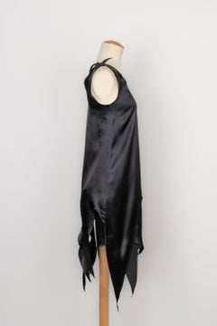 Givenchy Asymmetrical Dress in Black Satin